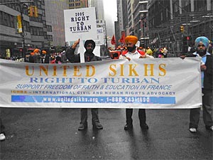 Photo 1. UNITED SIKHS members at the 18th Sikh Day parade