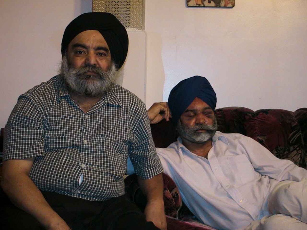 Rajinder Singh and Gurcharan Singh – both victims of the attack.