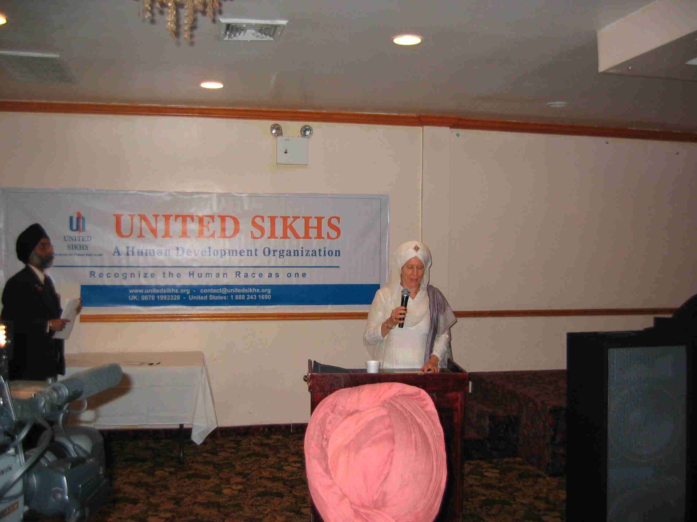 Satkirin Kaur Khalsa, Sikh Chaplain at UN rep of 3HO.org