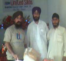 Son of Darshan Singh from Orakzai Agency receiving Aid