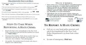 Hate Crime Card (English). Click here to view a larger version