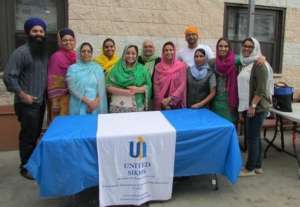 "Keep on Track" team members: Gurdwara Baba Majha Singh Karamjot Sikh Center volunteers, New York University Staff, and UNITED SIKHS staff.
