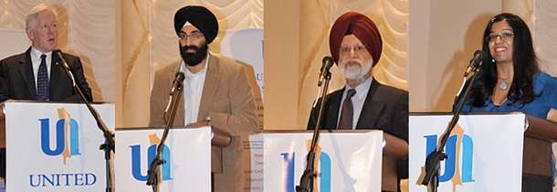 Bob Rae, Kulvir Singh Gill, Prof. Manjit Singh, Shanaaz Gokool