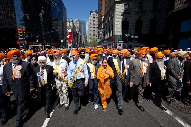 Marching in the 22nd Annual Sikh Day Parade