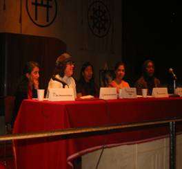 UNITED SIKHS women representative (4th from left) Arvind Kaur, with other women Panelist speaking at the CSW's theme “Elimination of all Forms of Discrimination and Violence against the Girl Child ”
