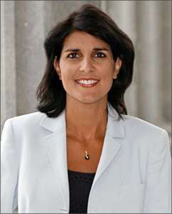 GOP gubernatorial candidate Nikki Haley