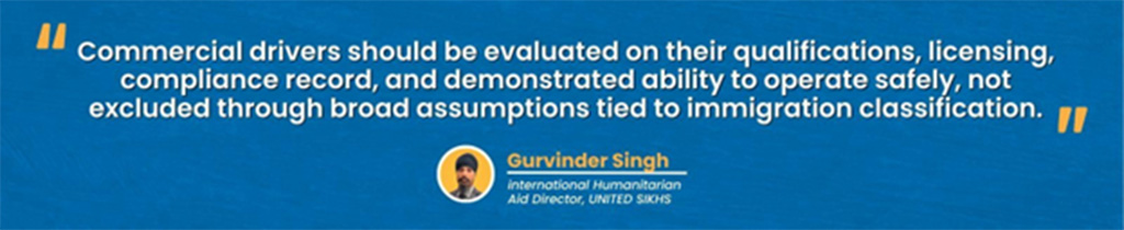 UNITED SIKHS Filed Statement in Multi-Organization Amicus Brief Supporting Commercial Drivers in Lujan Case